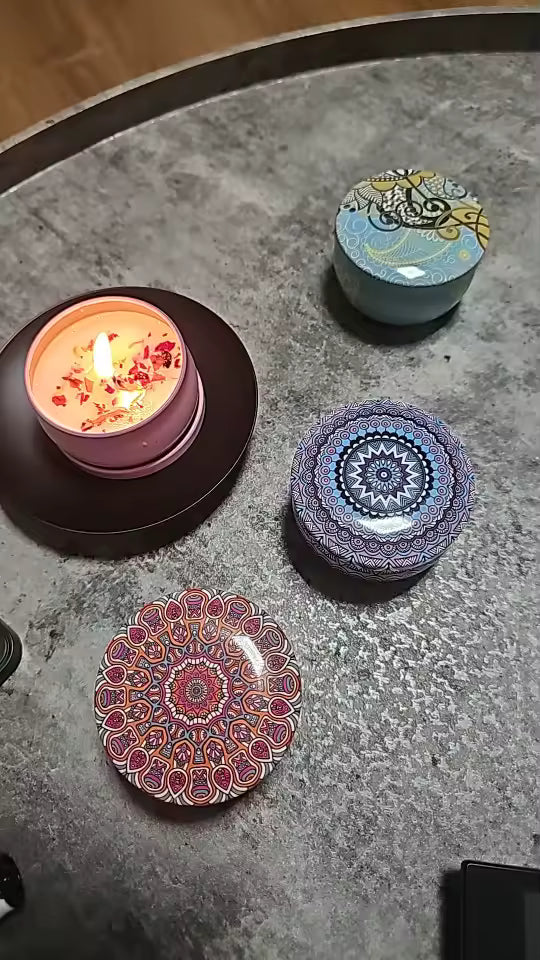 4-Piece Luxury Scented Candle Set – Romantic Collection