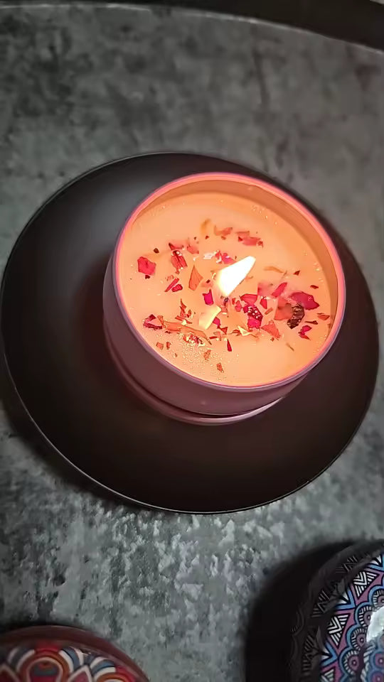 4-Piece Luxury Scented Candle Set – Romantic Collection