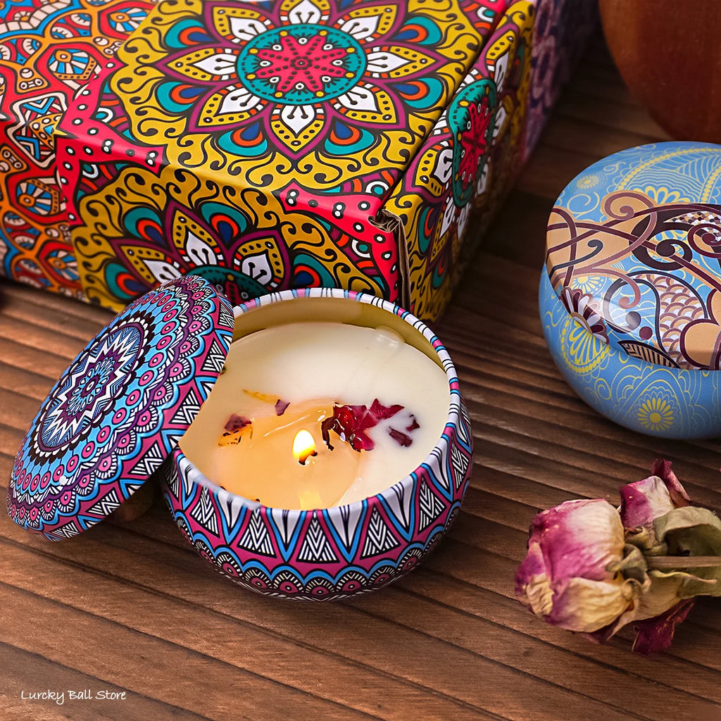 4-Piece Luxury Scented Candle Set – Romantic Collection