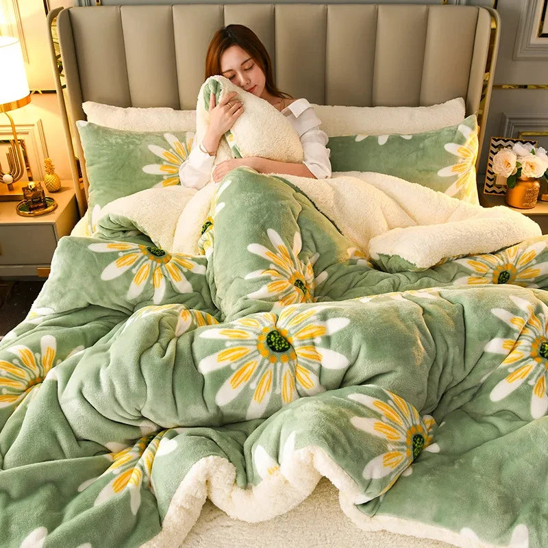 Ultra Soft Winter Warm Blanket – Thick Lamb Cashmere Feel Comfort Throw