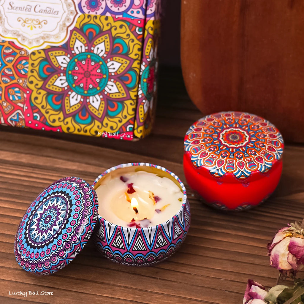 4-Piece Luxury Scented Candle Set – Romantic Collection