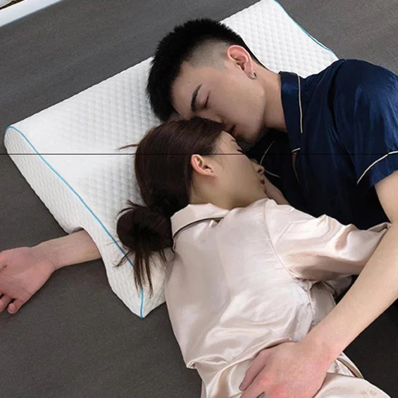 Arched Couples Cuddle Pillow – Memory Foam Comfort for Better Sleep Together